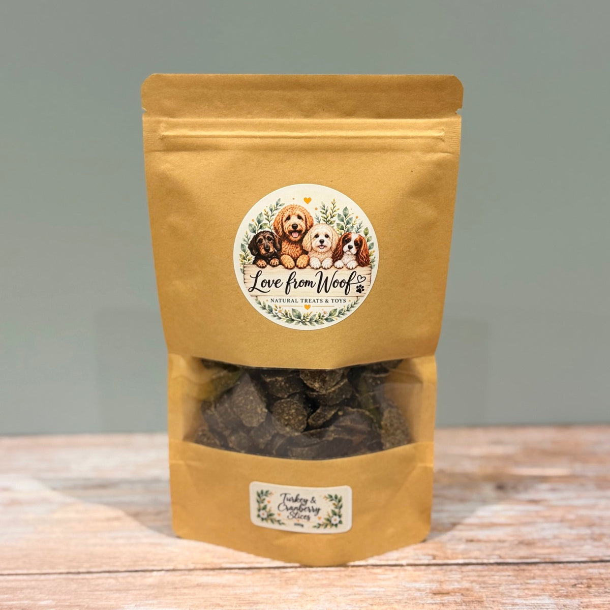 Turkey & Cranberry Slices - 100g